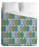Deny Designs Heather Dutton Arboretum Leafy Greens Duvet Cover - Lightweight