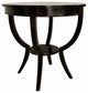 Scheffield Round End Table, Black