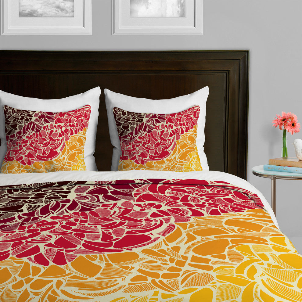 Deny Designs Karen Harris Fossil Blaze Duvet Cover-Lightweight