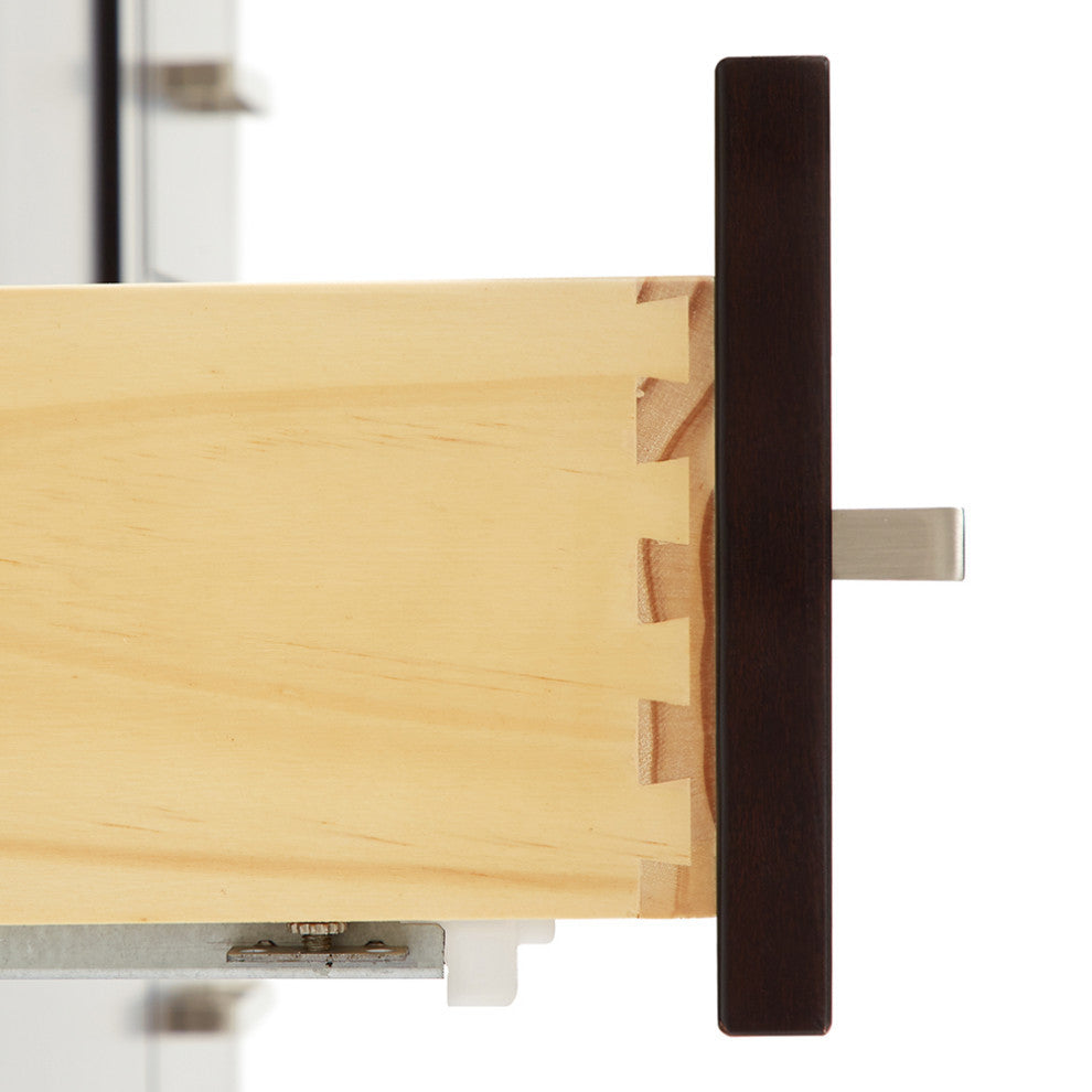 Cambridge 61" Espresso Single Bath Vanity, Marble Top Basin