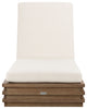 Safavieh Couture Indoor-Outdoor Barbados Chaise Lounge, Natural/Beige