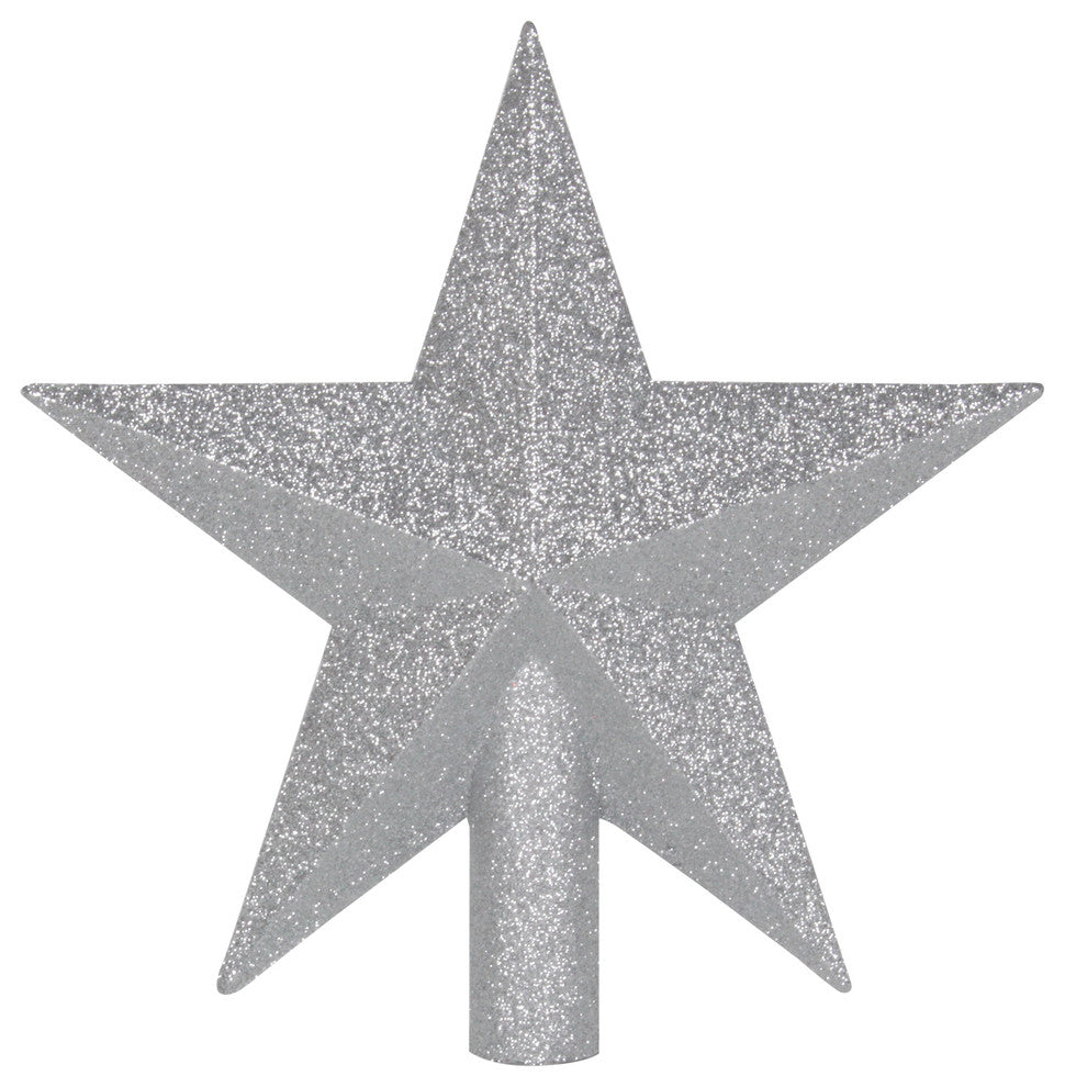 9" Silver Star Tree Topper