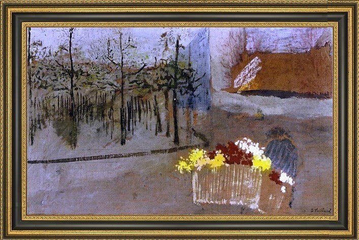 Edouard Vuillard The Florist  Framed Premium Canvas Print, 18"x27"