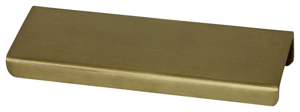 RCH Modern Stainless Steel Finger Edge Pull, Various Finishes, Brushed Gold, 4 1