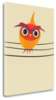 "Owl On A Wire" By Volkan Dalyan, Giclee Print on Gallery Wrap Canvas