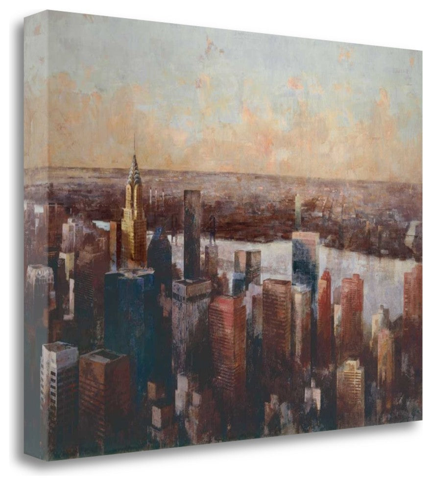 "Meet Me At" By Marti Bofarull,Ready to Hang Giclee Print on Gallery Wrap Canvas
