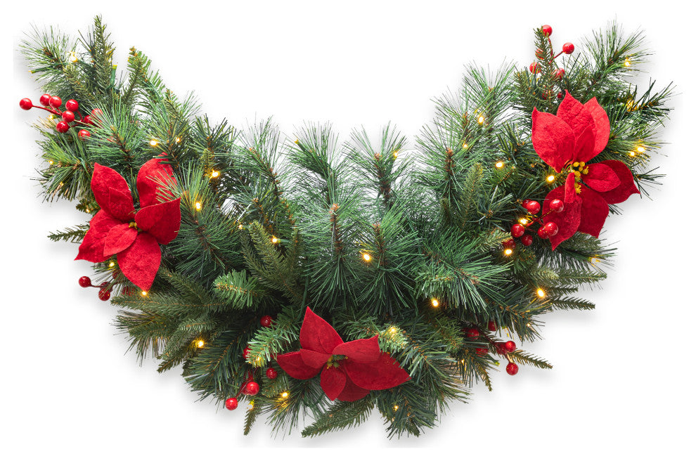 3' Pre-Lit Christmas Swag With Lights