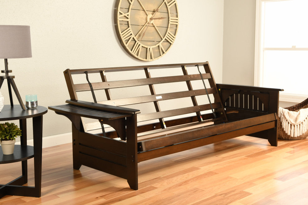 Mesa Frame Futon With Espresso Finish, Great Outdoors