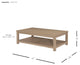 Tiburon KD Coffee Table, Drifted Sand