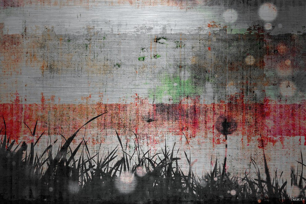 "Lawn Care" Print on Brushed Aluminum, 45"x30"