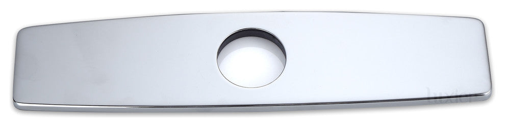 Luxier Kitchen Faucet Single-Hole Deck Plate, 10", Chrome