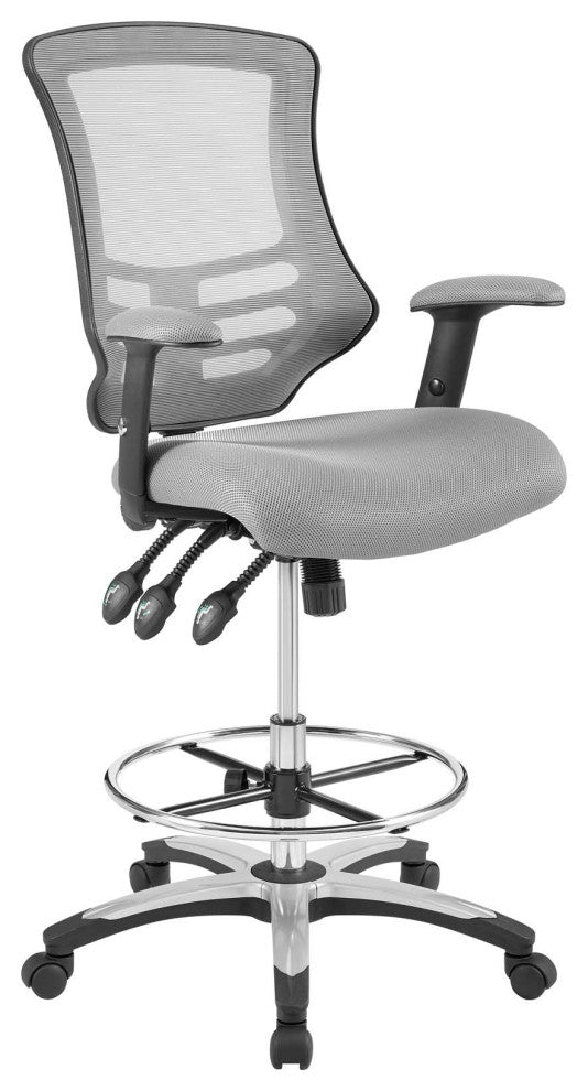 Calibrate Mesh Drafting Chair Gray