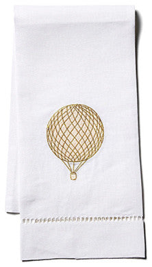 Balloon Fingertip Towel, White Linen