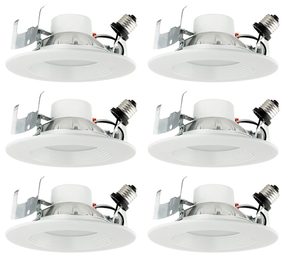 6 Pack Sunlite Led 18 Watt Dimmable Retrofit Downlight, Medium Base, Warm White