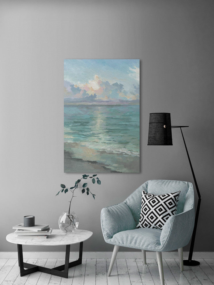 "Tranquil Waters" Painting Print on Wrapped Canvas, 16"x24"