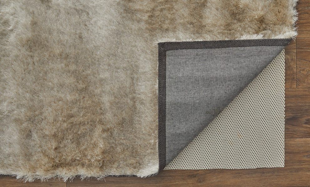 Weave & Wander Armada Plush Shag Rug, Cream, 3'6"x5'6"