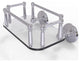 Monte Carlo Wall Mounted Glass Guest Towel Tray, Polished Chrome