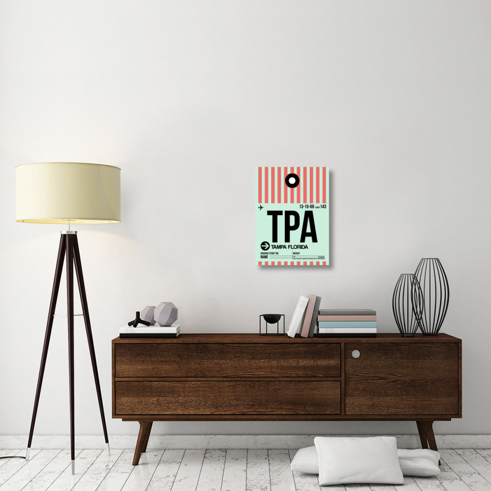 "TPA Tampa Luggage Tag 1" Fine Art Print