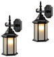 Oil Rubbed Bronze Outdoor Patio/Porch Exterior Light Fixtures, Set of 2