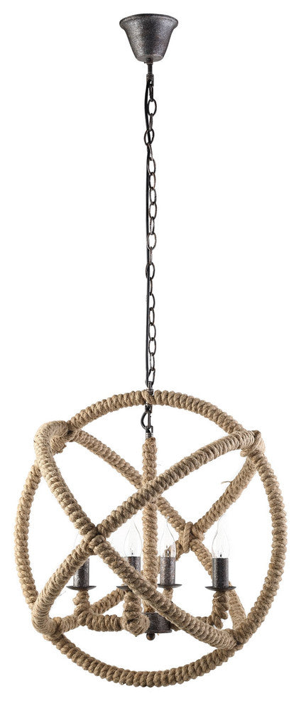 Modern Urban Contemporary Chandelier Light, Brown Steel