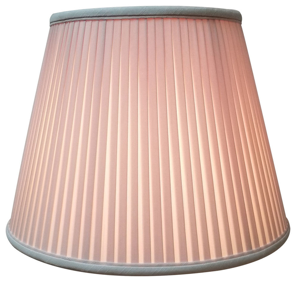 Empire Side Pleat Basic Lampshade, Linen Taupe, 12"x20"x15"