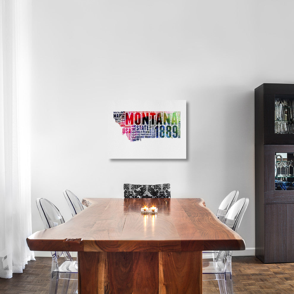 "Montana Word Cloud 2" Fine Art Print