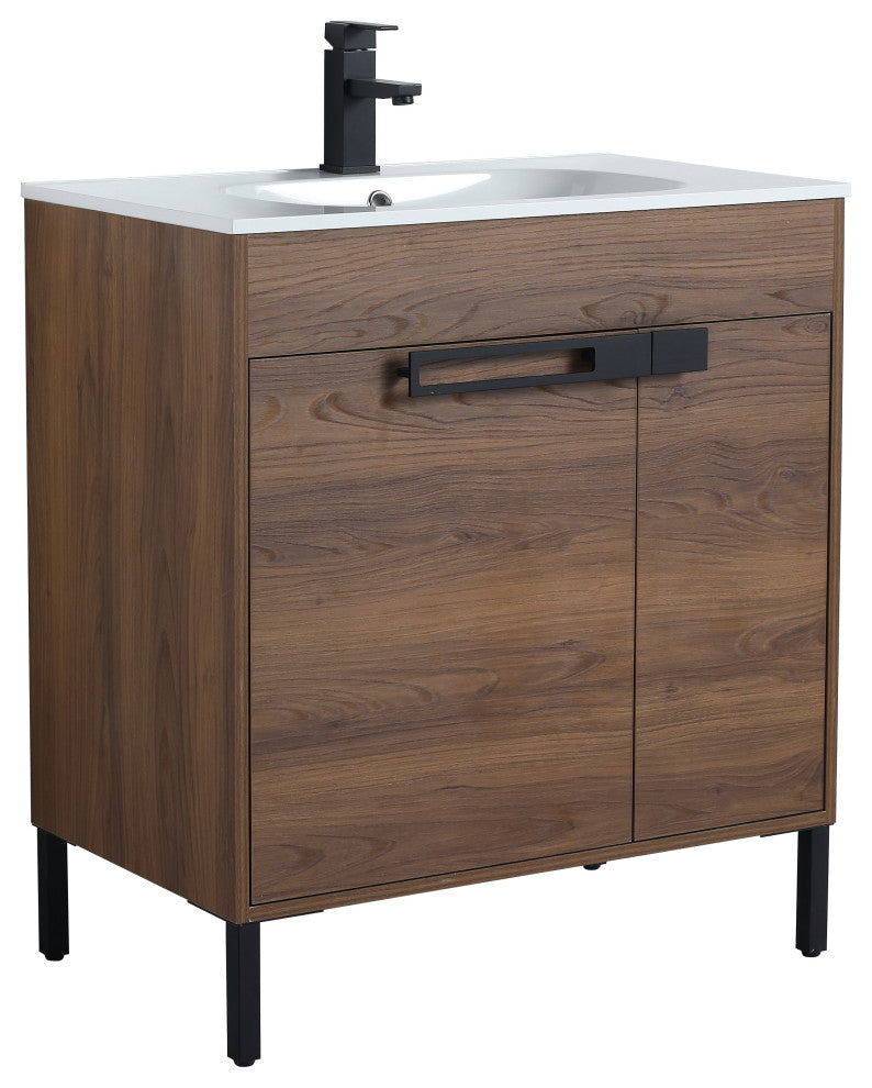 30" Sink Vanity With KD Package, Plywood, Smc Top, No Faucet