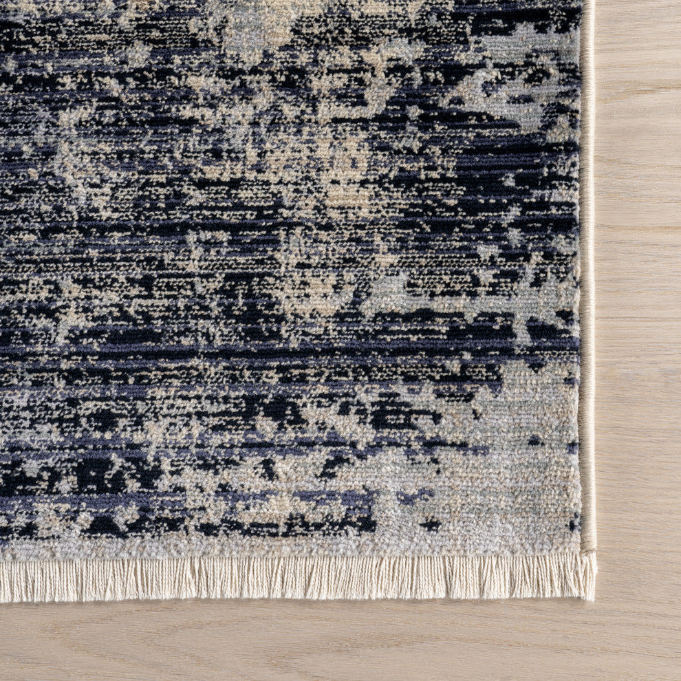 Rielle Contemporary Abstract Area Rug, Light Brown 9'x12'
