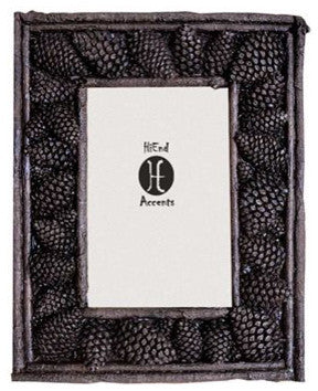 Carved Pine Cone Frame, 4x6