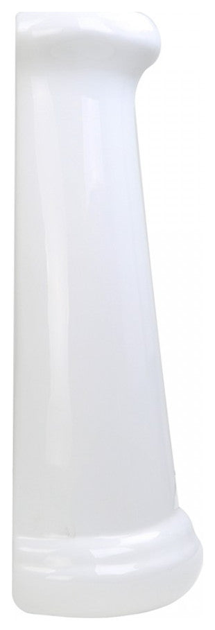 Darbyshire Pedestal Bathroom Sink White with Centerset Faucet Holes and Overflow