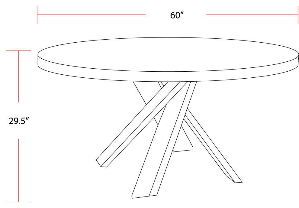 Parker House Crossings Downtown 60 In. Dining Table With 4 Upholstered Chairs