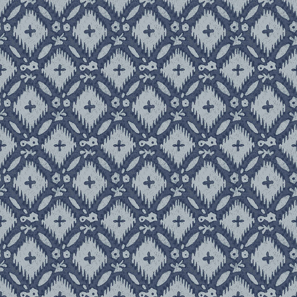 Laura Ashley Whitebrook Wallpaper, Dusky Seaspray Blue