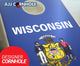 Wisconsin Flag Cornhole Set