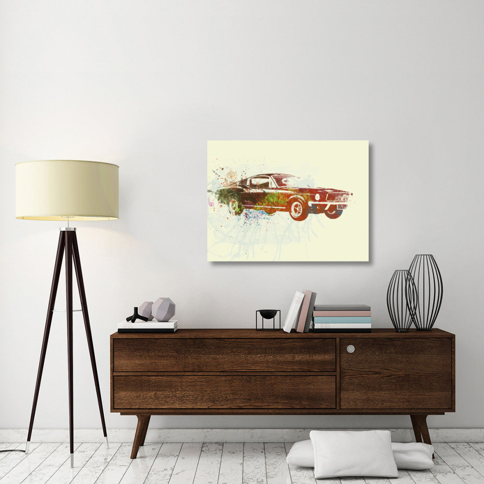 "Ford Mustang Watercolor" Fine Art Print