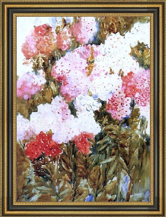 Annie G. Sykes Phlox Framed Premium Canvas Print, 16"x24"