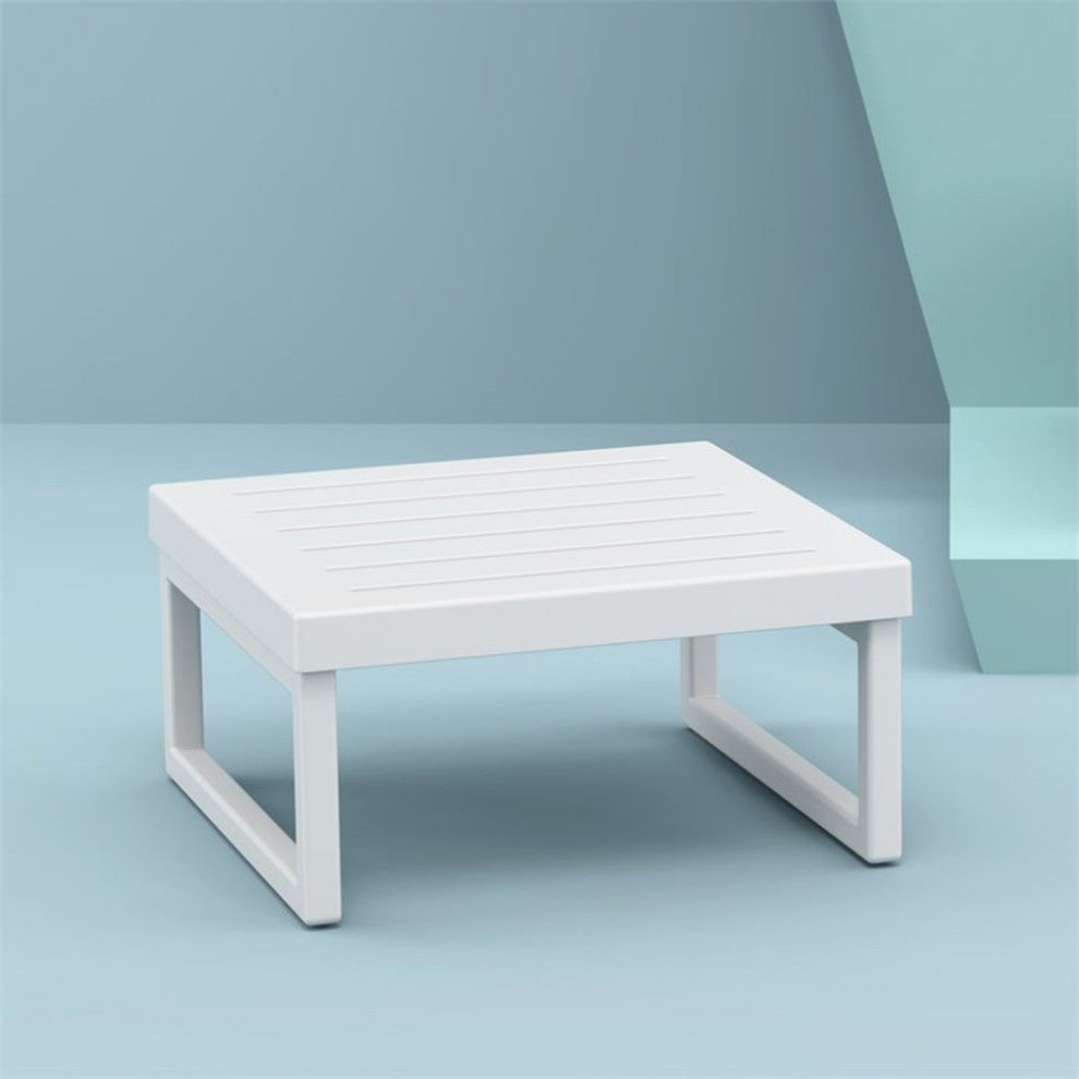 Mykonos Square Coffee Table White