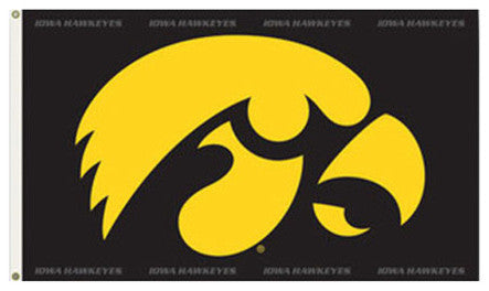 University of Iowa, 3'x5' NCAA Polyester Flag