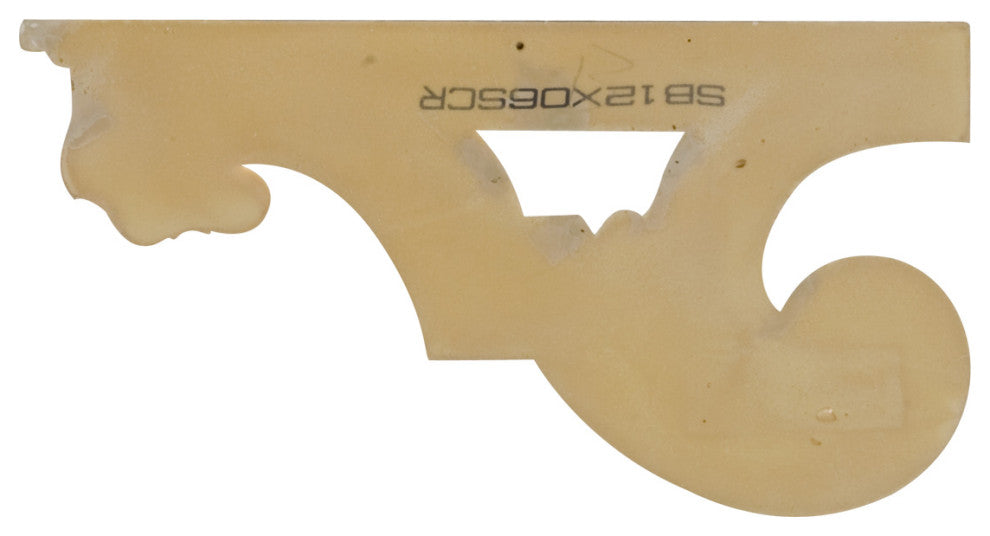 12 3/8"W x 6 5/8"H x 3/4"D Scroll Stair Bracket, Right