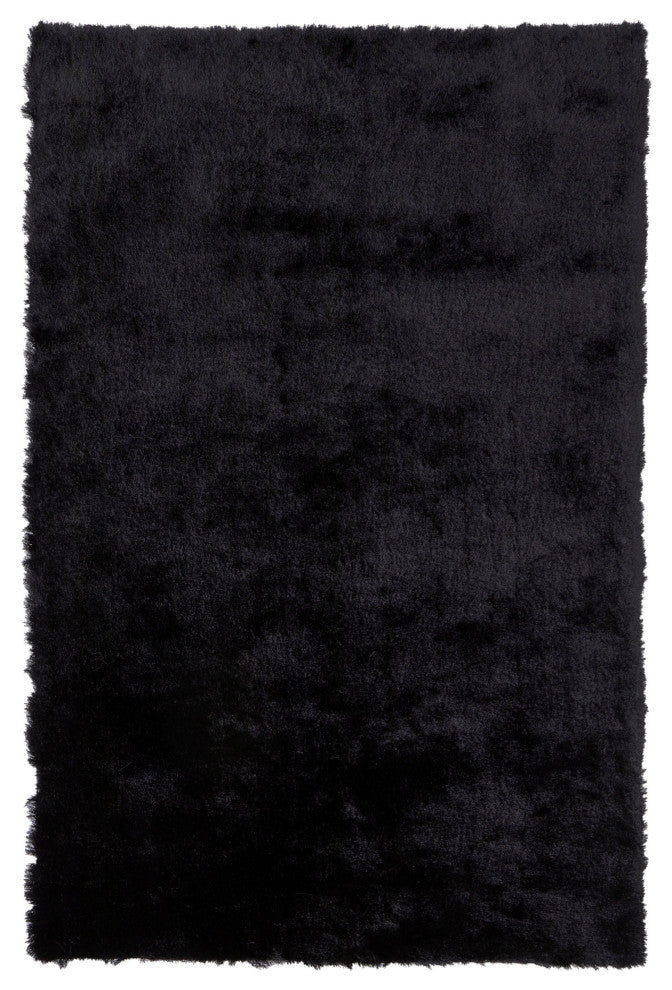 Weave & Wander Armada Plush Shag Rug, Black, 2'x3'4"