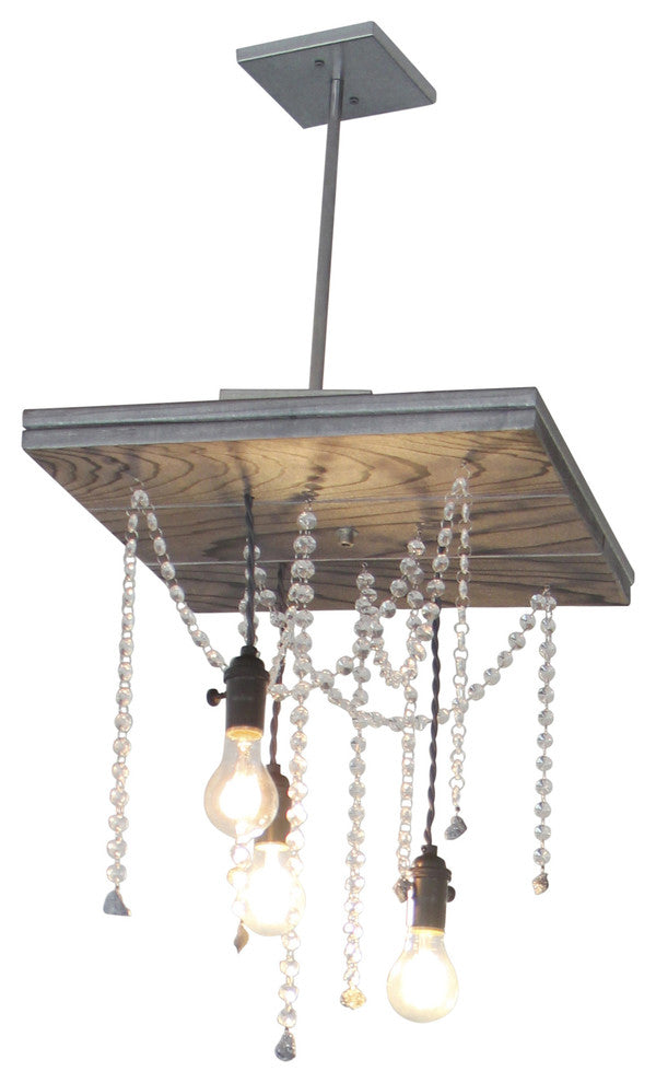 Basel Double Pendant Fixture, 18"