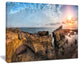 "Bright African Seashore Panorama" Oversized Beach Canvas Artwork, 40"x30"