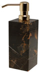 Myrtus Collection Black and Gold Marble Soap Dispenser