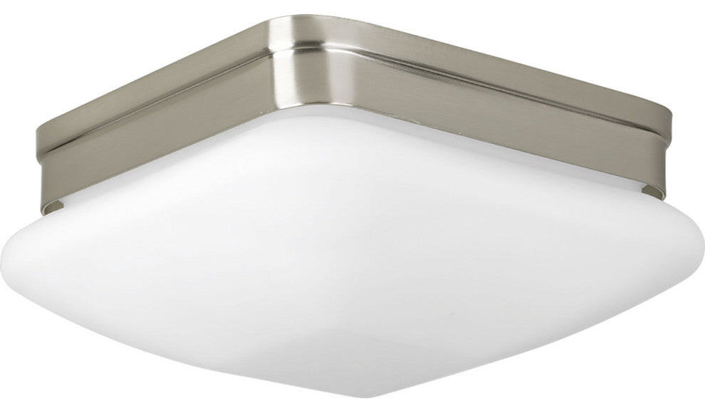 9" 2-Light Flush Mount, Brushed Nickel
