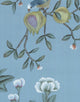 Chinoiserie Wall Mural Jinan, Blue, Sample