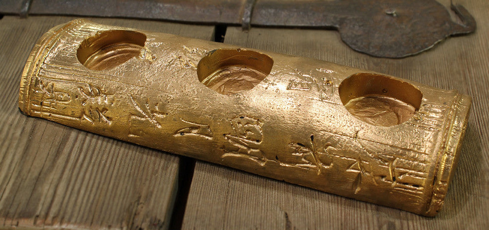 Golden Zen Oriental Candle Holder
