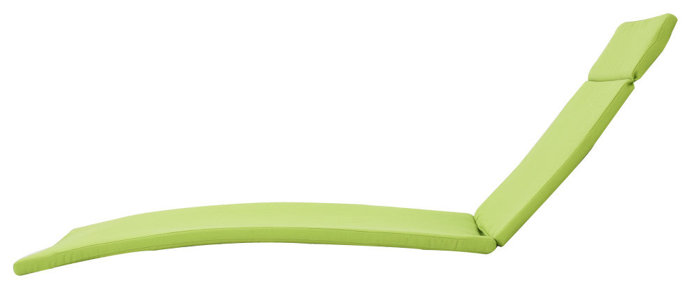 GDF Studio Albany Outdoor Chaise Lounge Cushion, Set of 2, Green