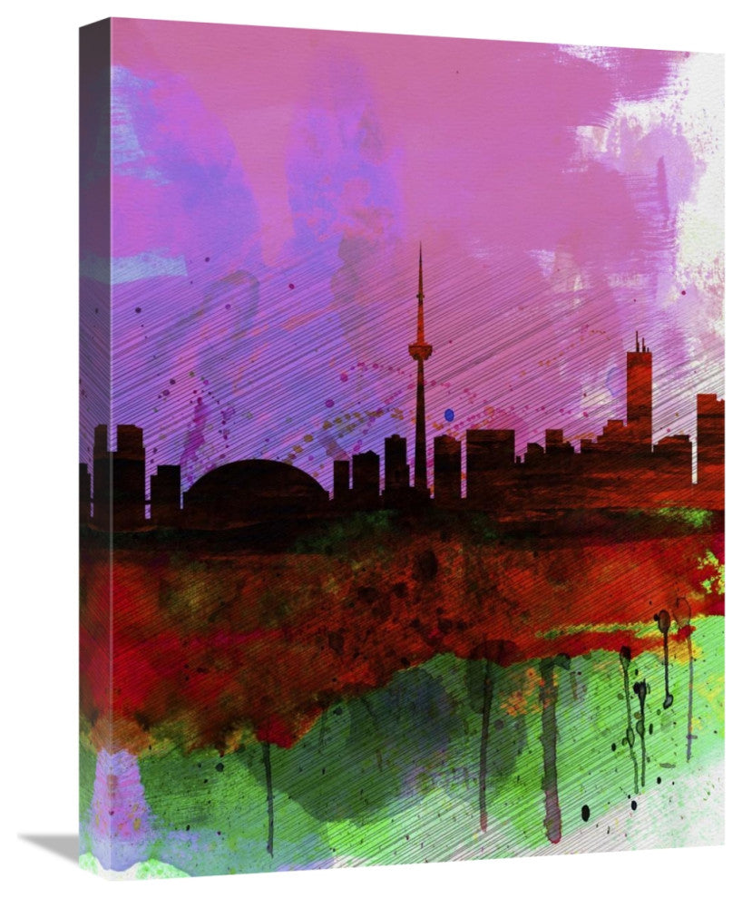 "Toronto Watercolor Skyline" Fine Art Print