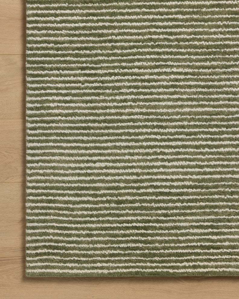 Loloi Sunday SUN-01 Olive/Ivory 7'9"x7'9" Hand Tufted Rug