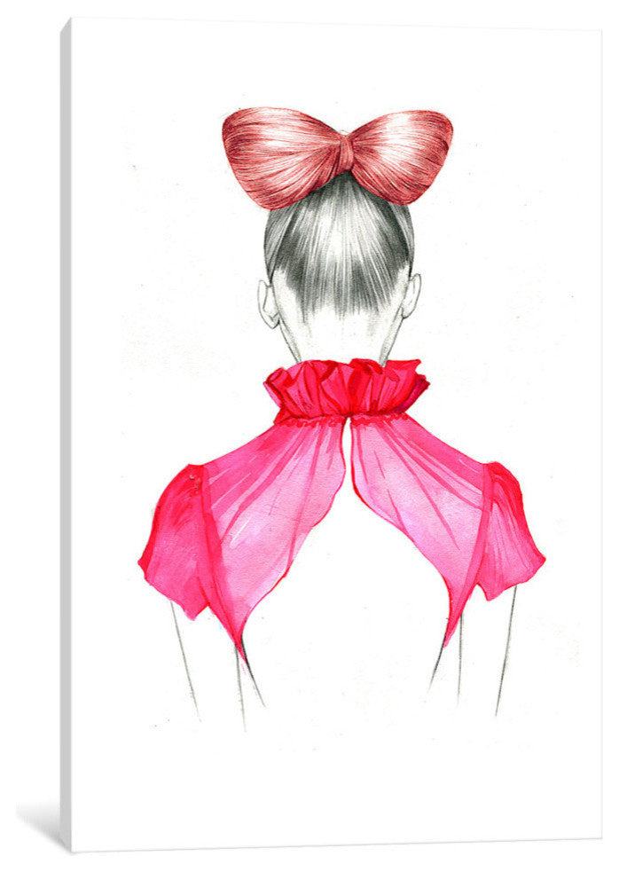 "Bow Hair Girl" by Rongrong DeVoe, 18x12x1.5