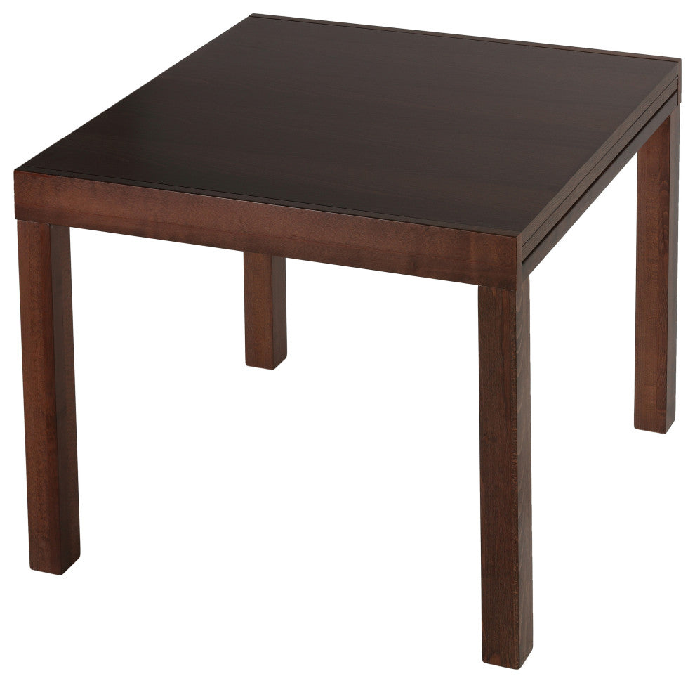Cortesi Home Anderson Expanding Dining Table, Walnut Finish